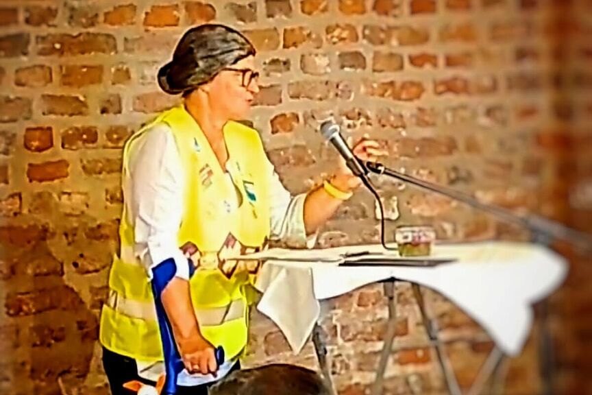 Vortrag von Anja Georg bei der 25 Jahr Feier des ADFC Rhein-Erft Vortrag von Anja Georg bei der 25 Jahr Feier des ADFC Rhein-Erft