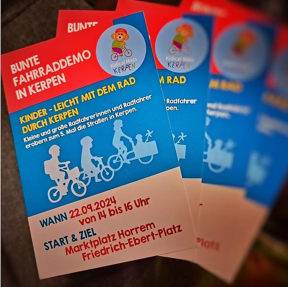 Flyer der Kidical Mass Kerpen September 2024 Flyer der Kidical Mass Kerpen September 2024