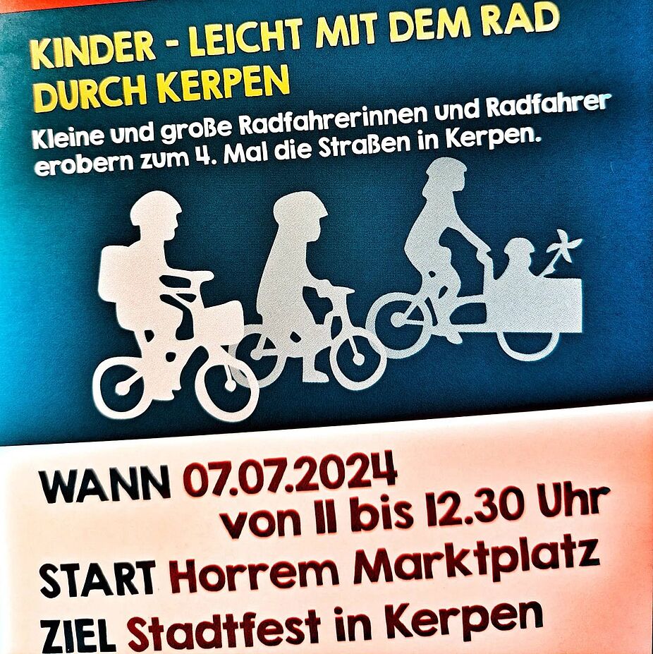 Kidical Mass Kerpen Vorderseite Kidical Mass Kerpen Vorderseite